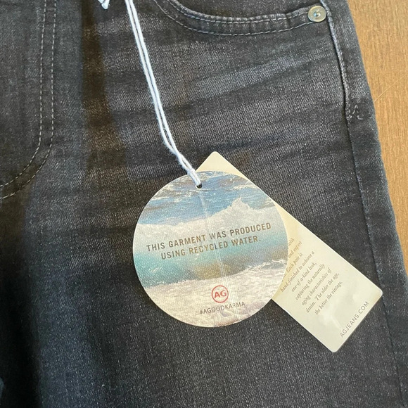 NWT Ag Jeans Jodi HIGH RISE FLARE CROP 26W/26L Black - Picture 7 of 7